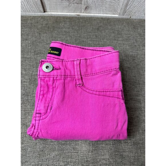 Jordache Girls Size 8 Ankle Super Skinny Jeans Adj Waist Pink & Purple Ombre - Picture 3 of 8